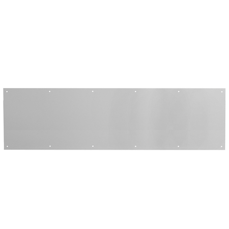 PRIME-LINE Door Kick Plate, 10 in. x 34 in., Satin Nickel Aluminum Single Pack MP4839